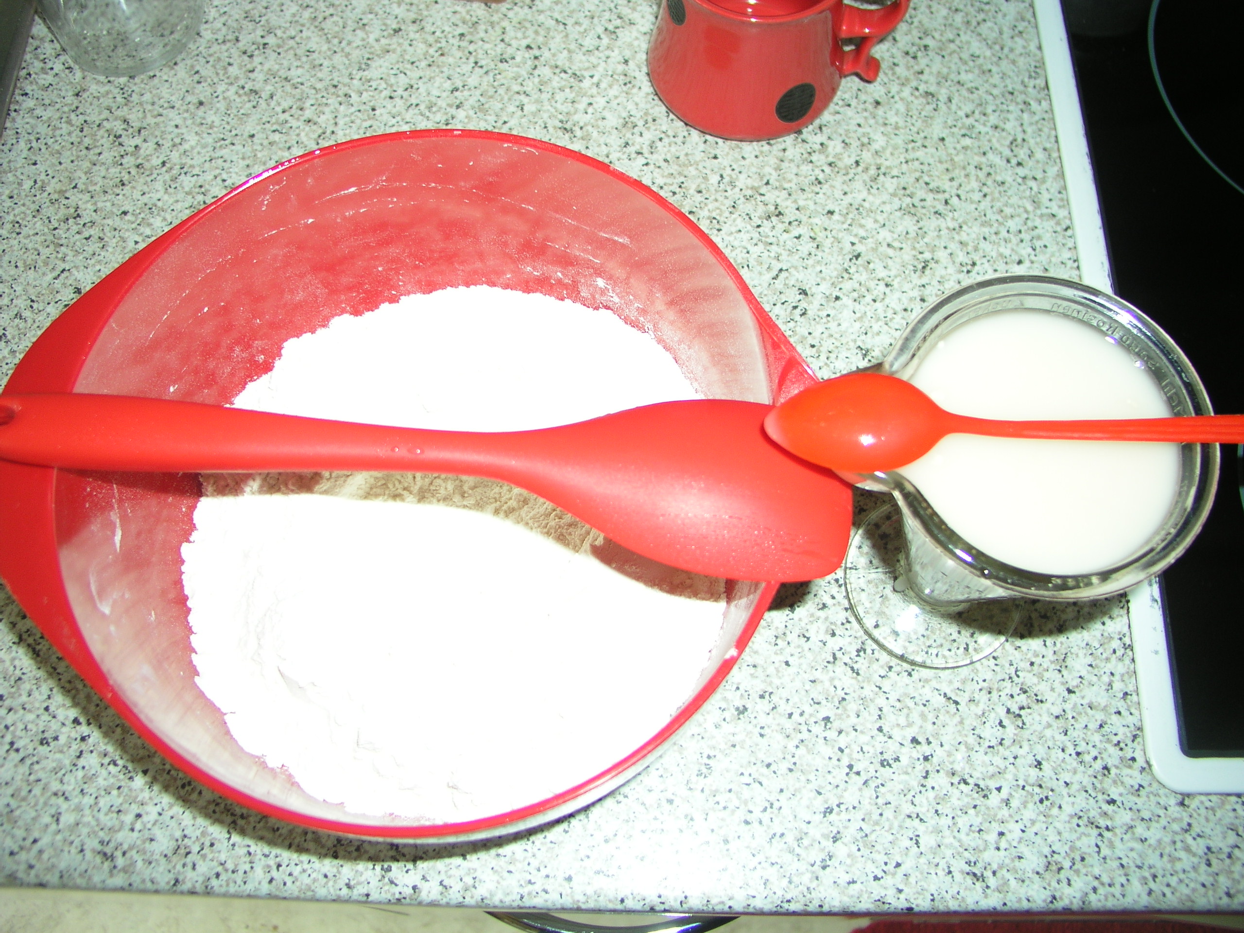 Vollkornmehl, Wasser und Hefe, mehr braucht es nicht.
